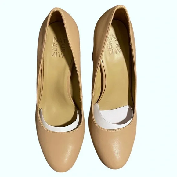 ✨SOLD✨Naturalizer Women’s Berlin Chunky High Heel Platform Pump, Nude/Beige, 10W - Picture 3 of 9